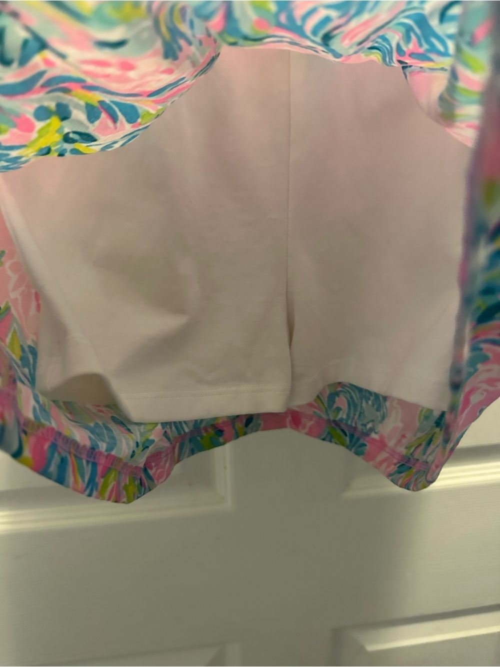 Lilly Pulitzer Girls Mini Sundari Romper in Unicorn of the Sea - Picture 6 of 7